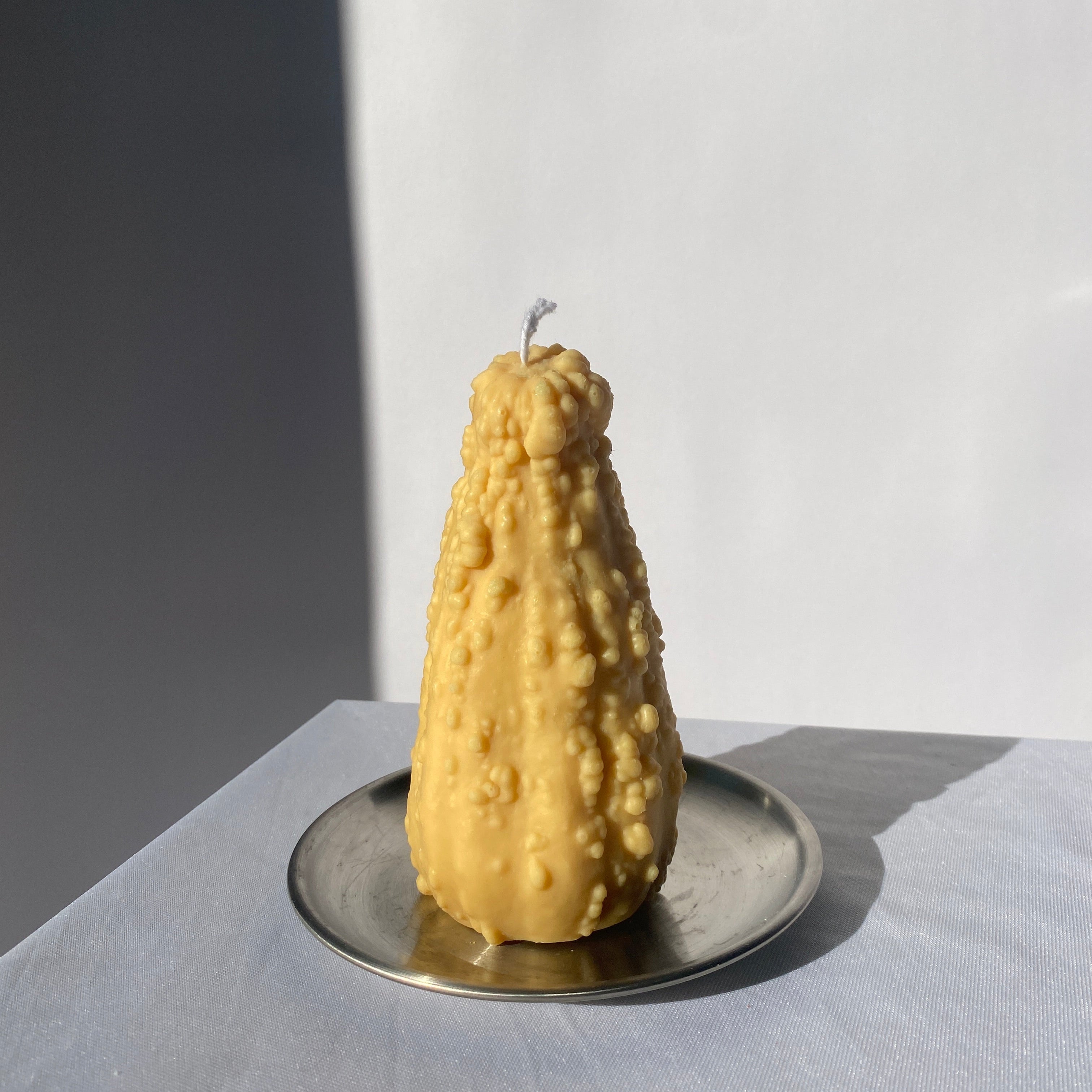 Crookneck Gourd Candle-golden