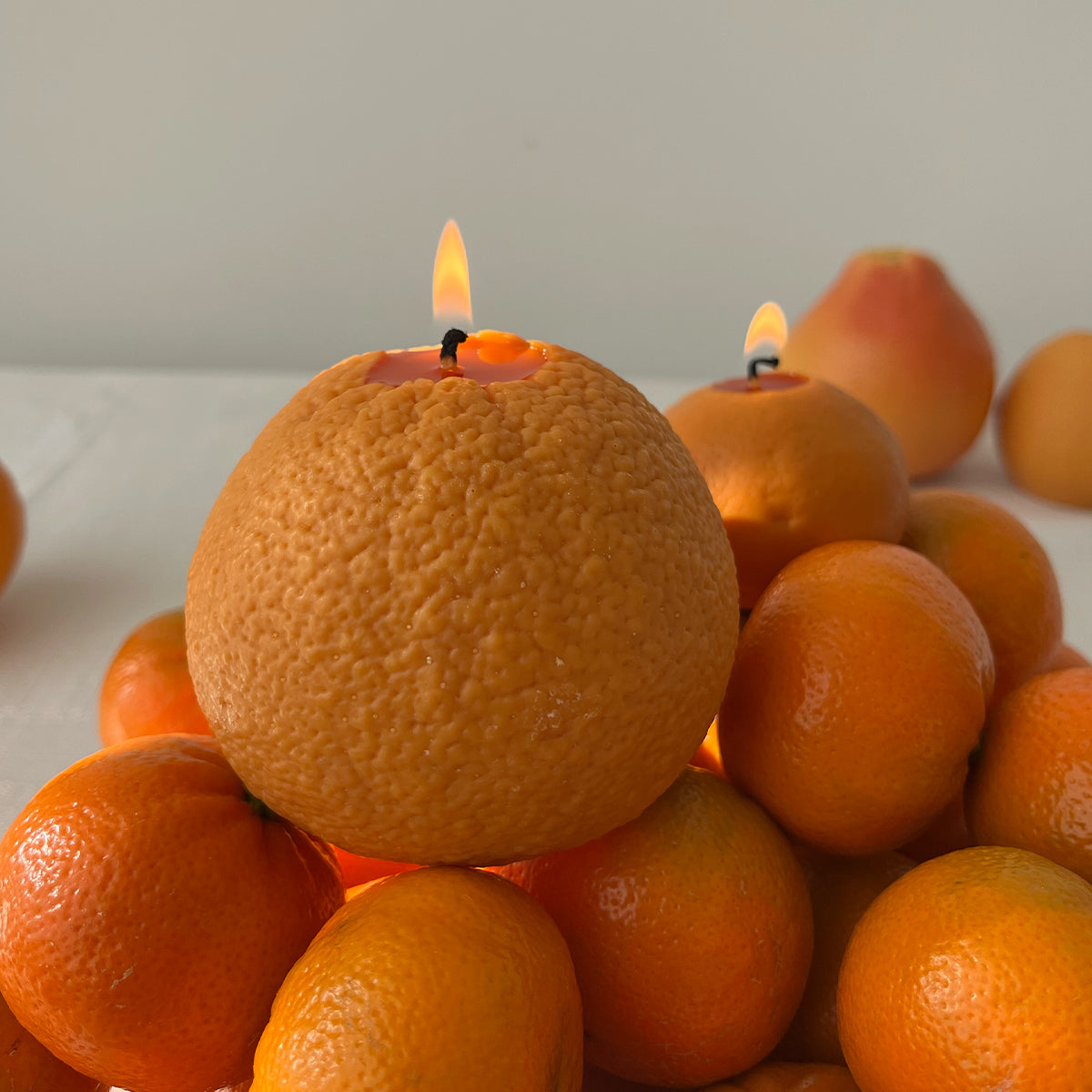 Large Orange Candle | Scandles