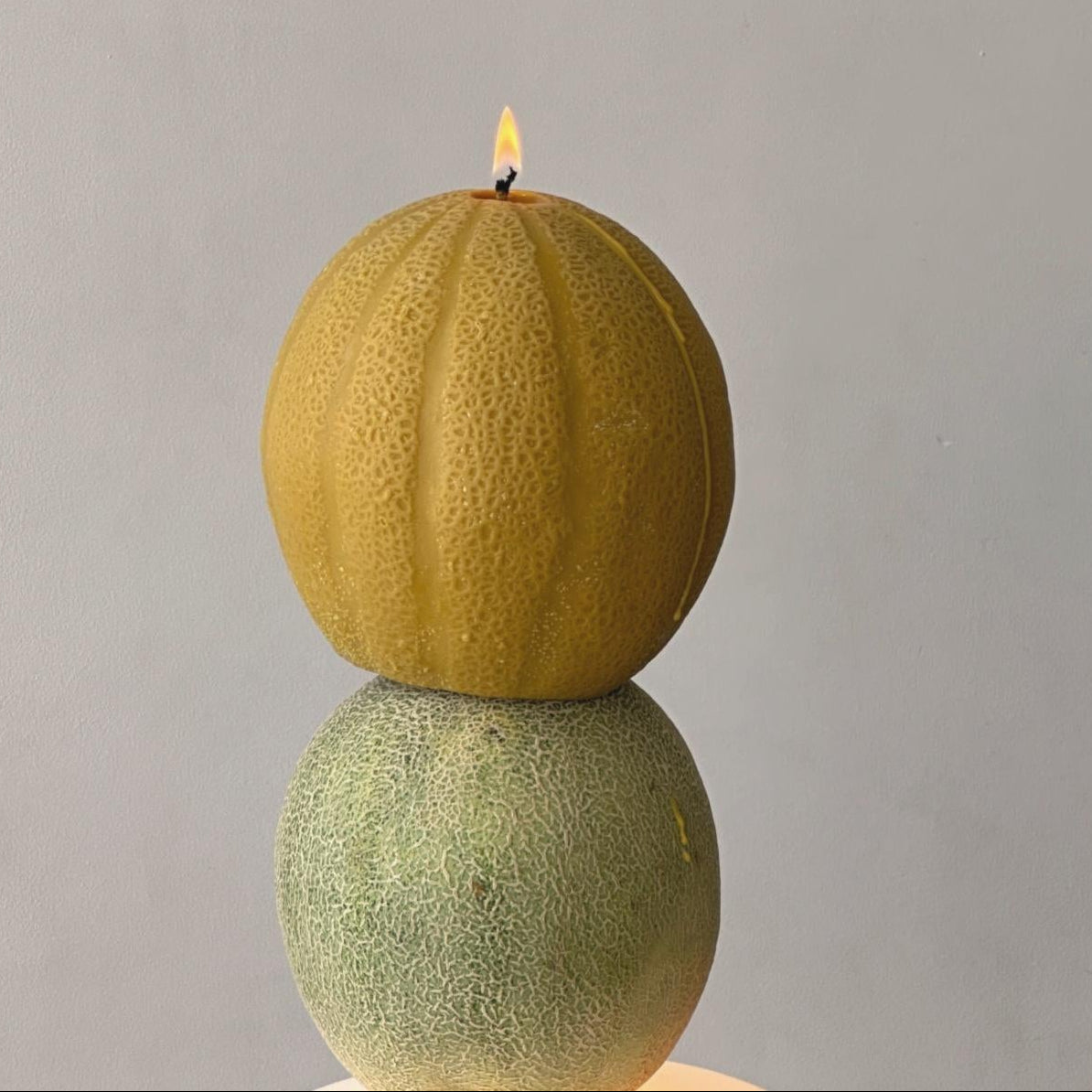 Cantaloupe Melon Candle-1
