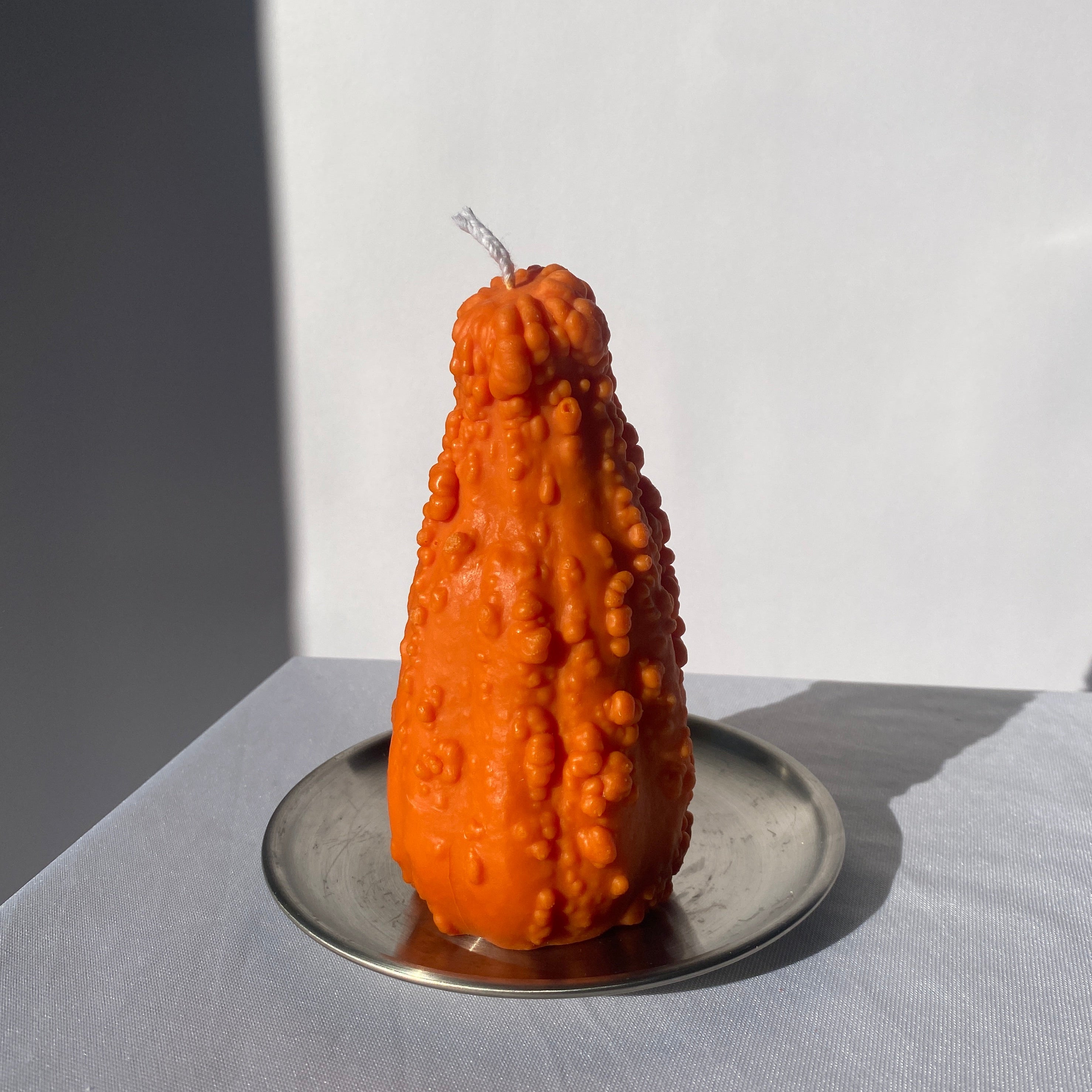 Crookneck Gourd Candle-Orange