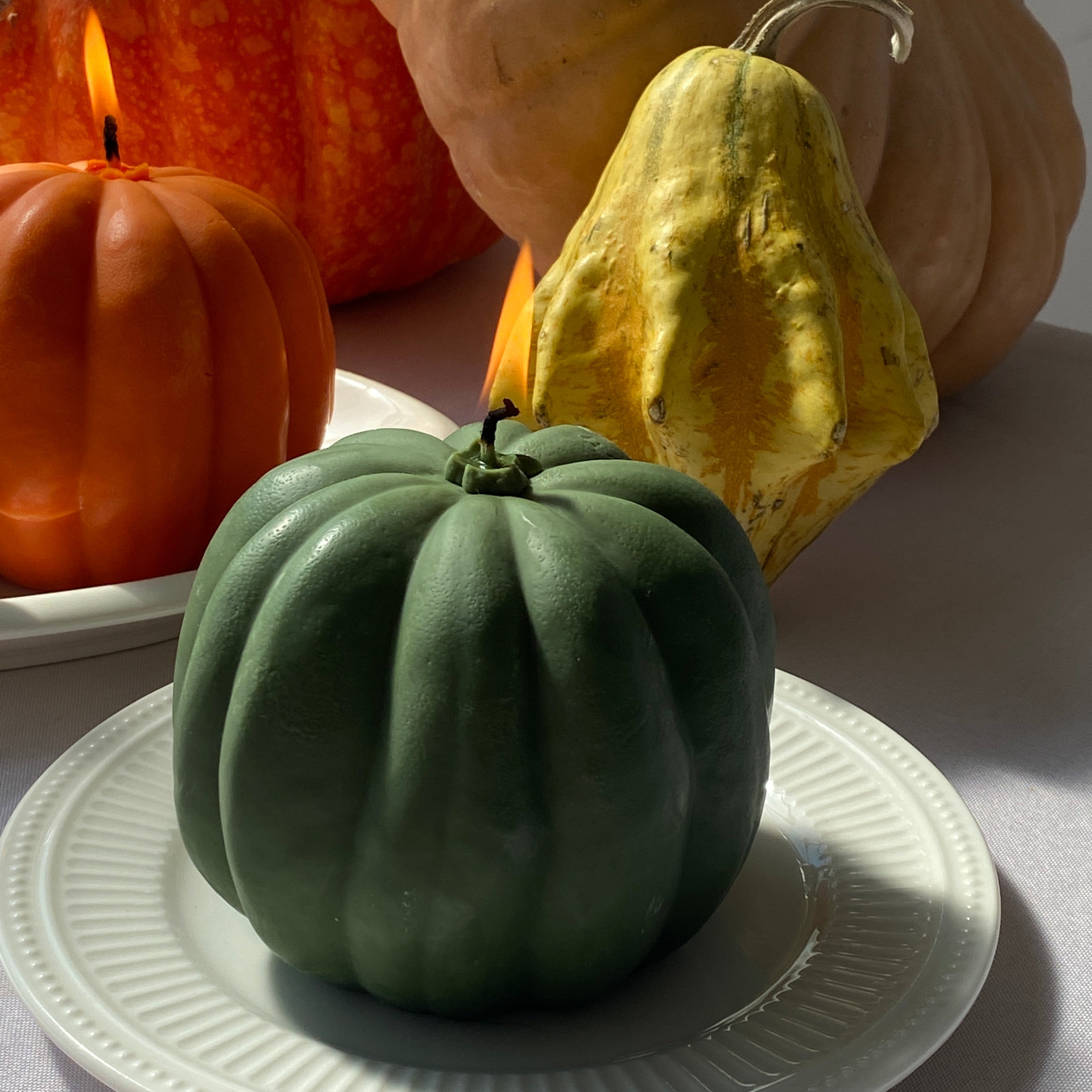 Green Pumpkin Candle-3