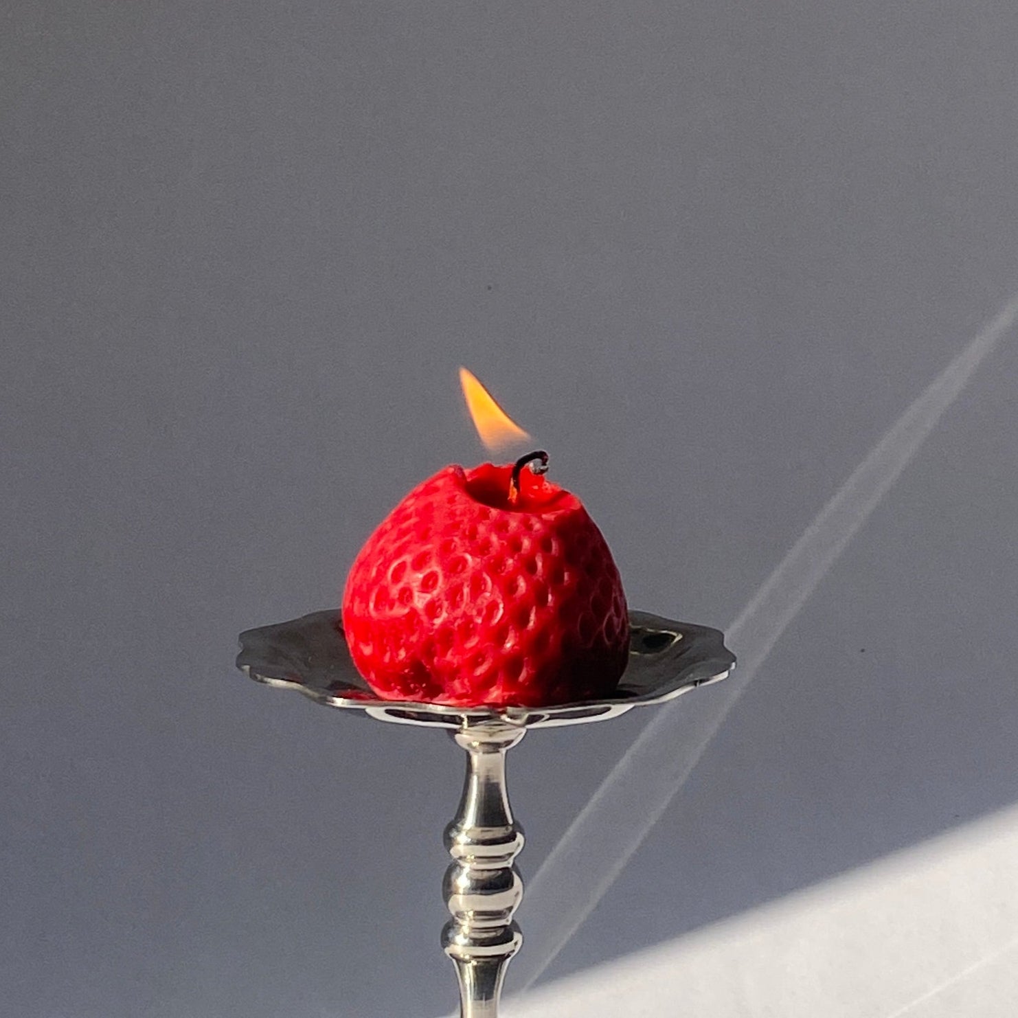 Large Strawberry Candles - 3 Pack-3