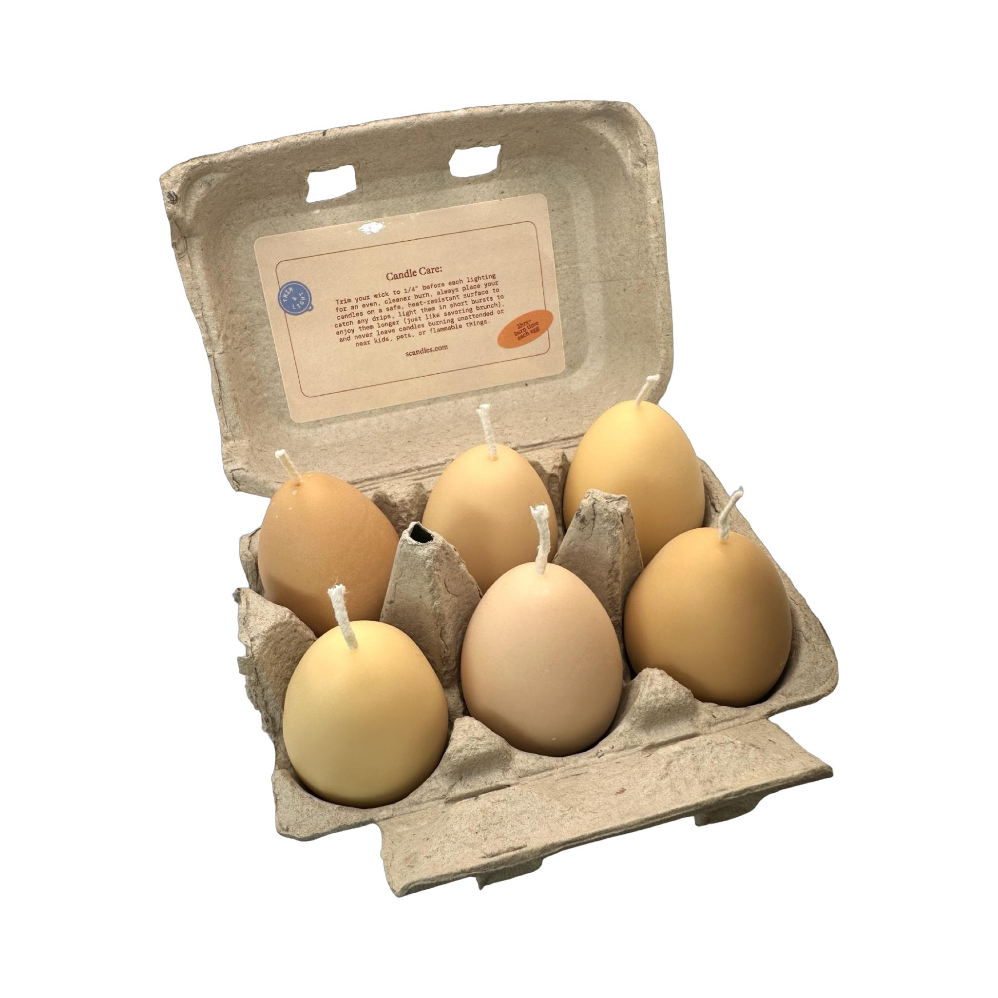 Egg Candles - 6 Pack Box
