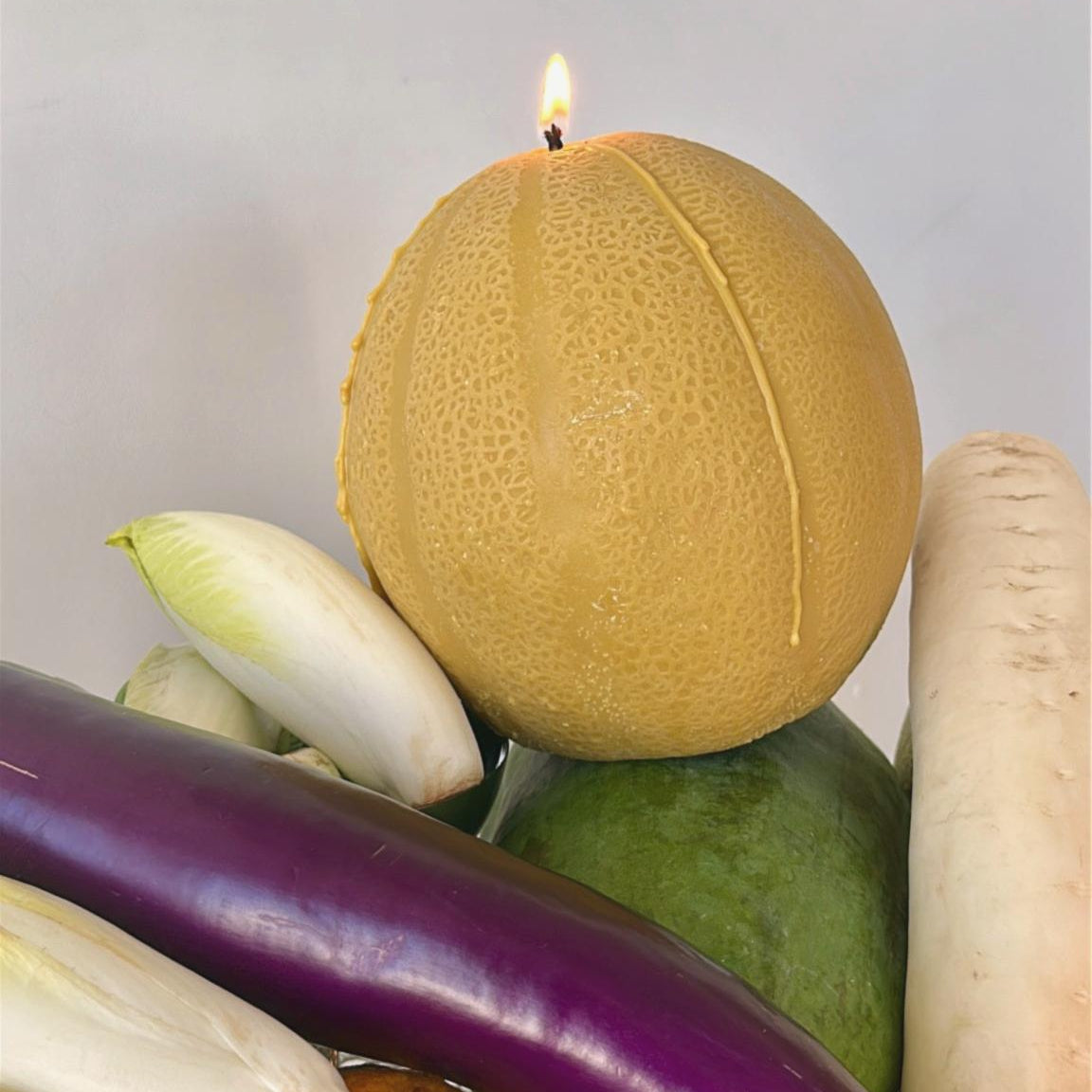 Scandles cantaloupe Melon Candle-2