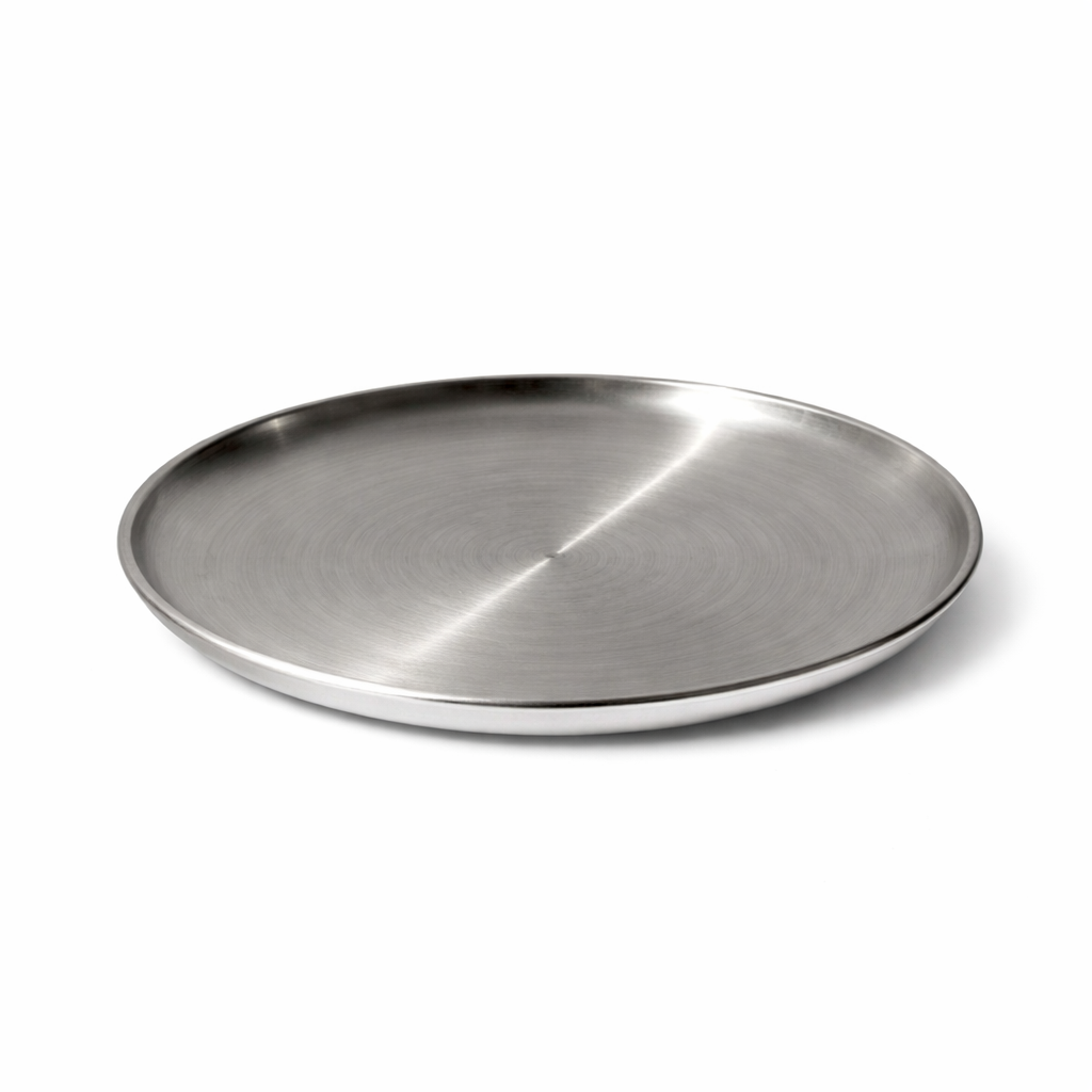 8" Stainless Steel Candle Plate (Large)