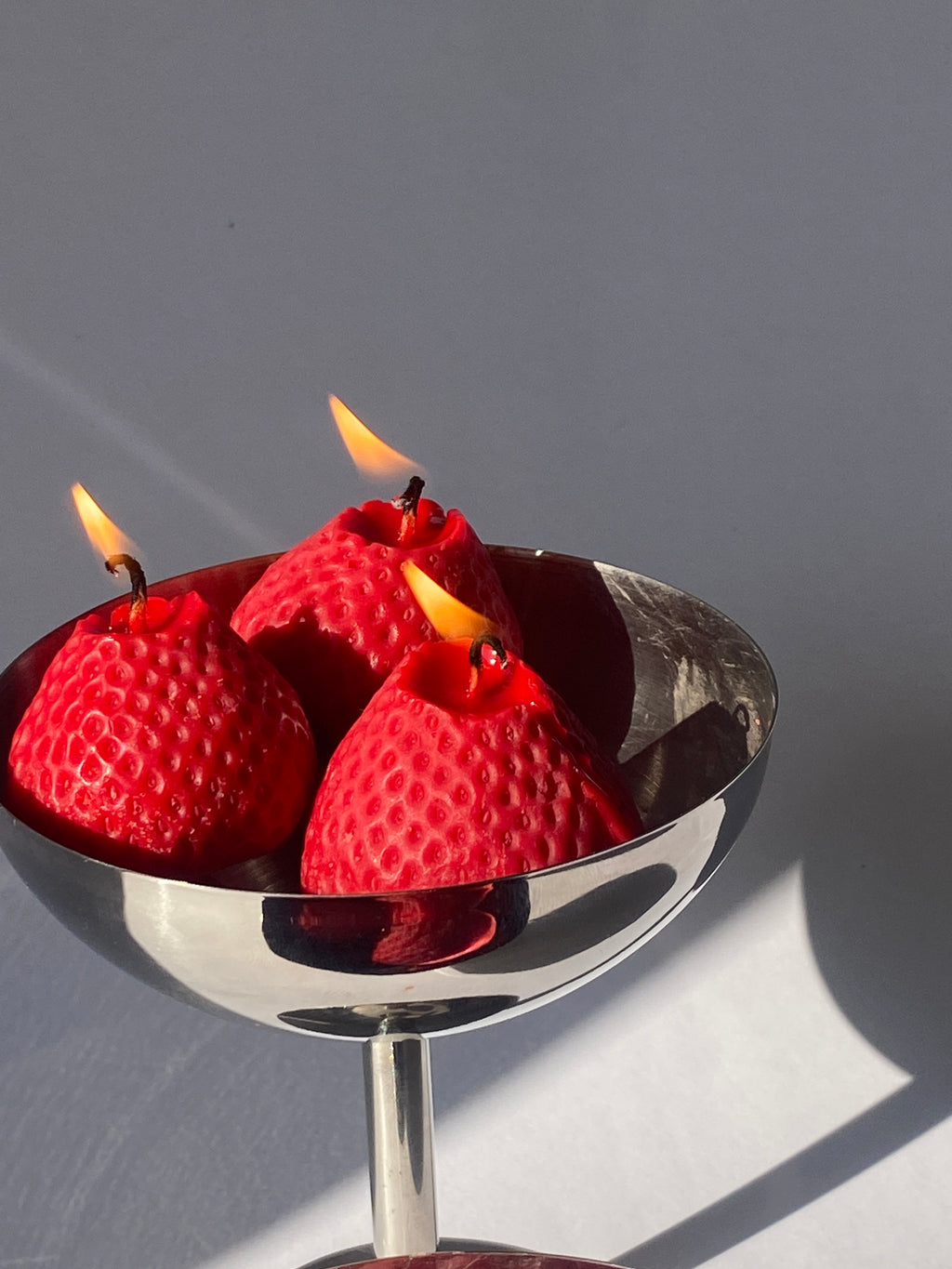 Large Strawberry Candles - 3 Pack-video