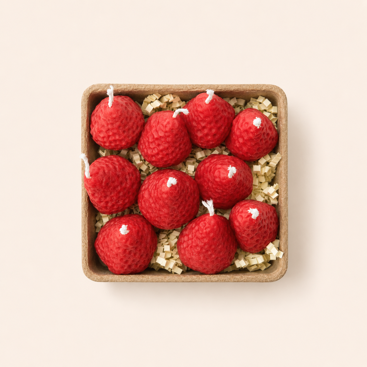 Strawberry Candles - 8 Pack